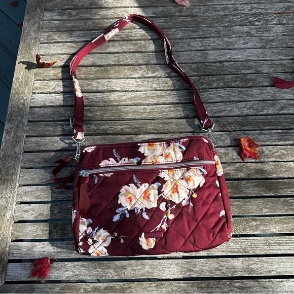 Vera Bradley Blooms & Branches Triple Compartment Crossbody - Picture 1 of 7